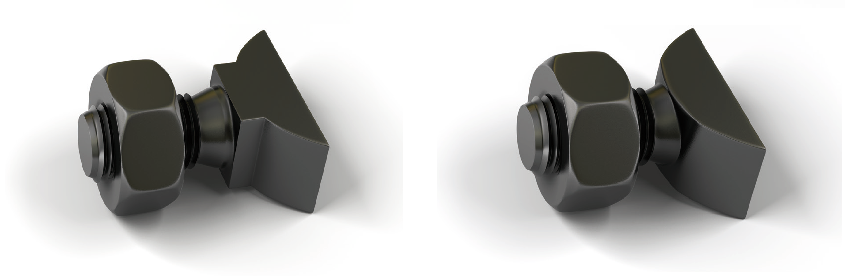 T-head bolt with nut small picture