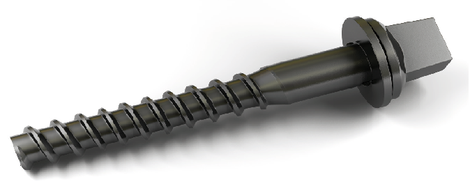 sleeper screw with trapezoid thread picture