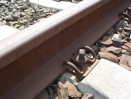 W14 fastening mounted with UIC60 rail on 2,6 m LW concrete sleeper